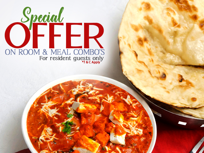 Special offer. on room & meal combo's